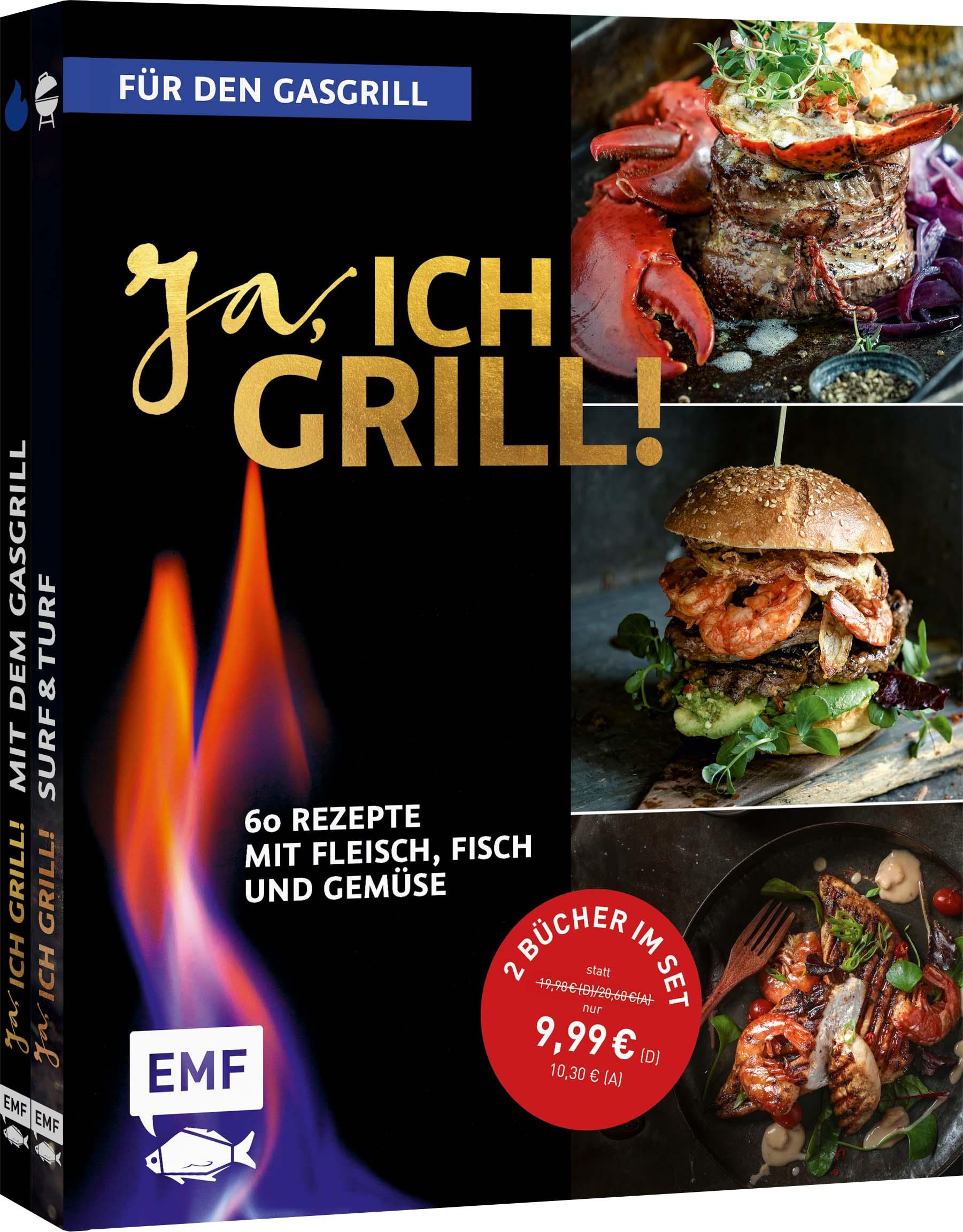 Cover: 9783745922820 | Ja, ich grill! - Für den Gasgrill: Doppelt gut - 2 Bücher im Set