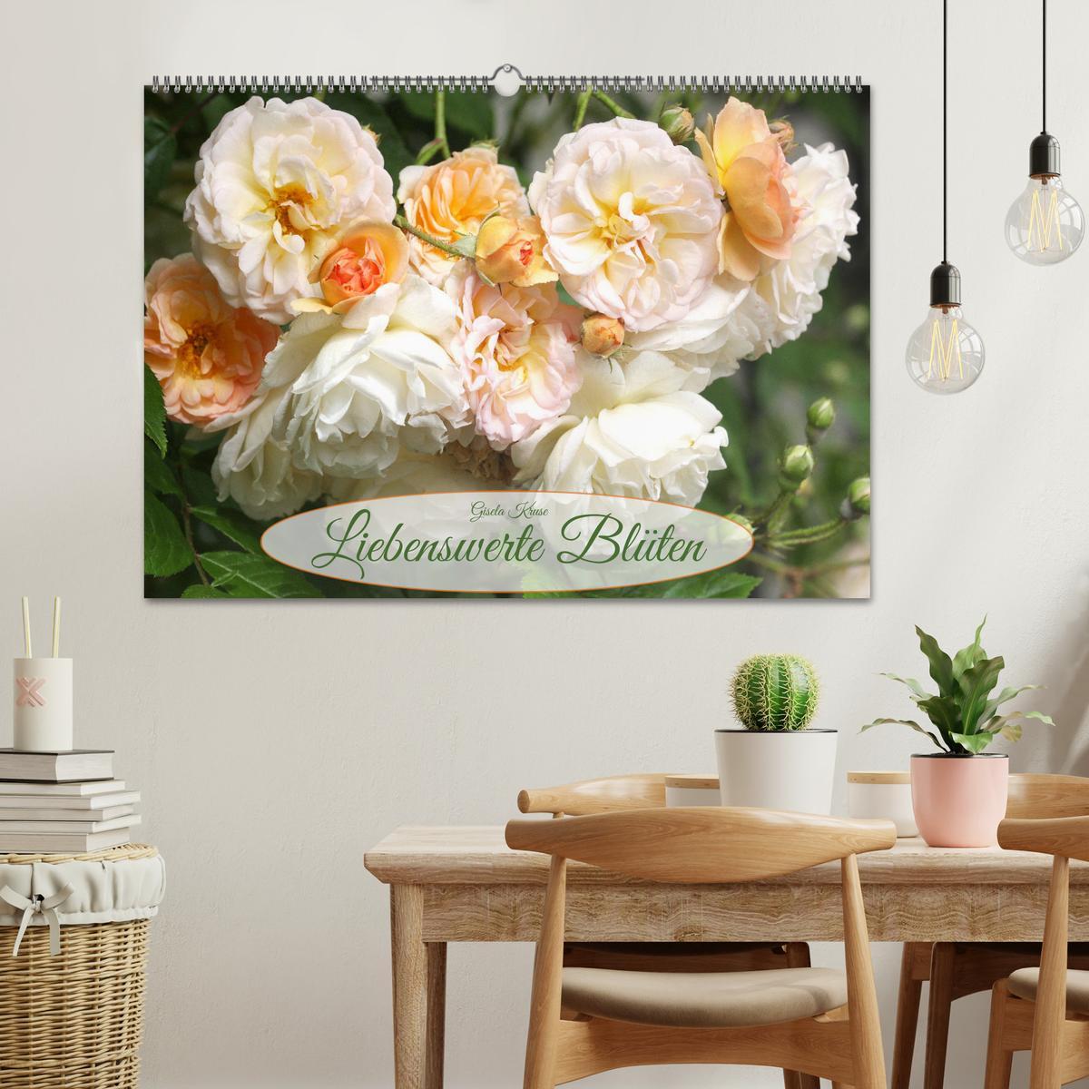 Bild: 9783435059300 | Liebenswerte Blüten (Wandkalender 2025 DIN A2 quer), CALVENDO...