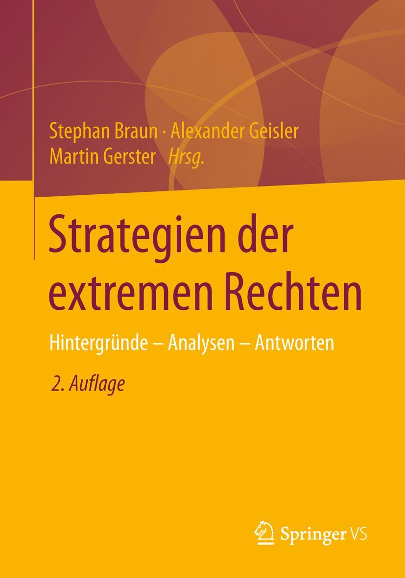 Cover: 9783658019839 | Strategien der extremen Rechten | Hintergründe - Analysen - Antworten