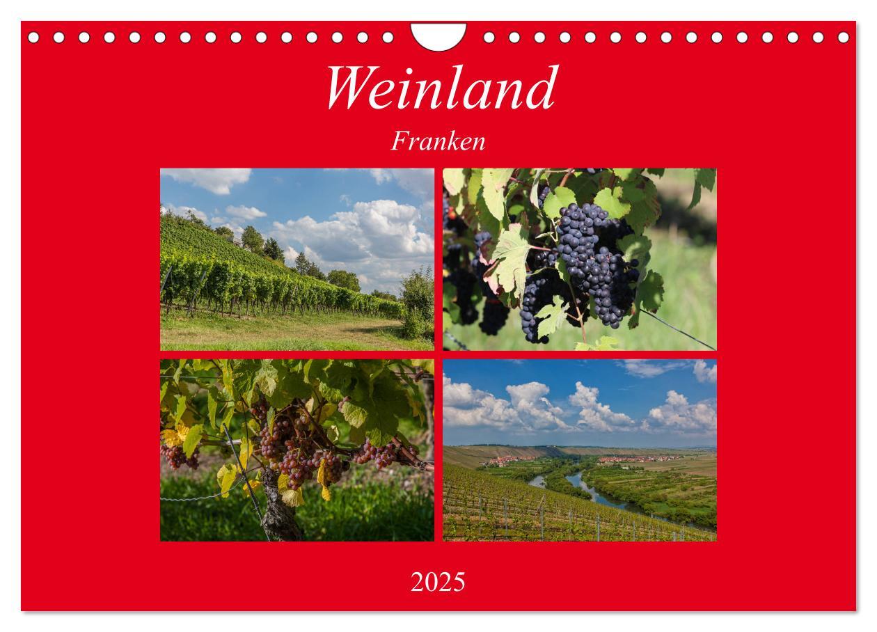 Cover: 9783435610884 | Weinland Franken (Wandkalender 2025 DIN A4 quer), CALVENDO...