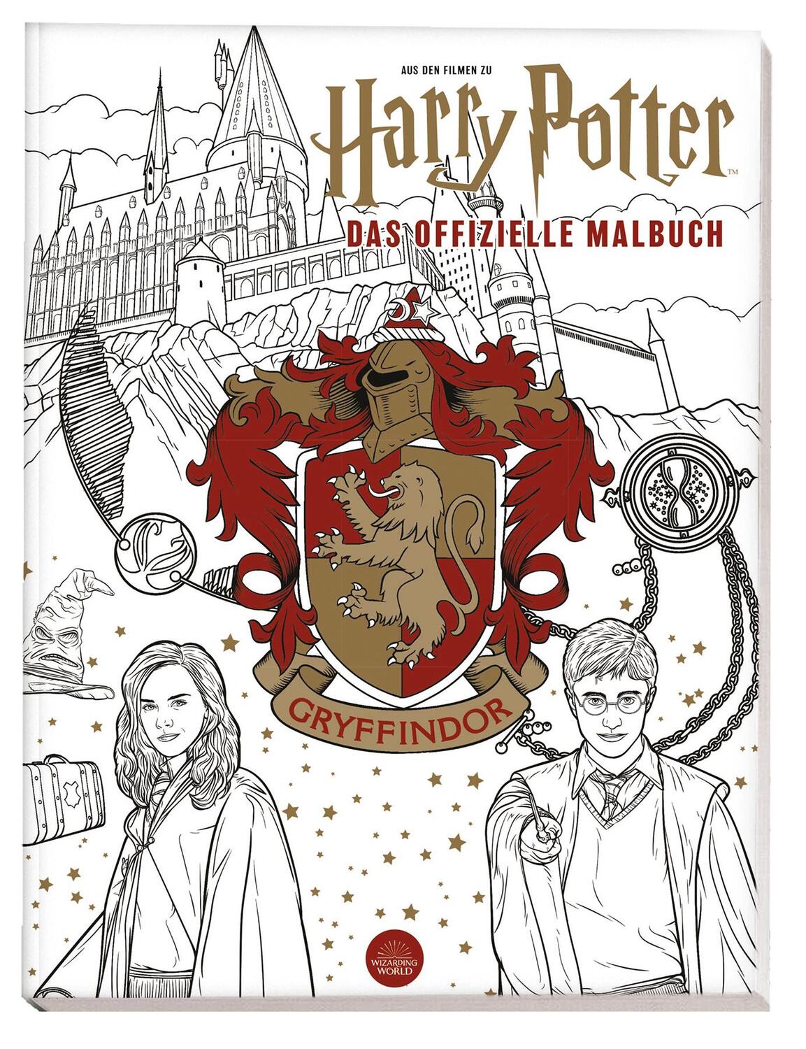 Cover: 9783833240409 | Aus den Filmen zu Harry Potter: Das offizielle Malbuch: Gryffindor