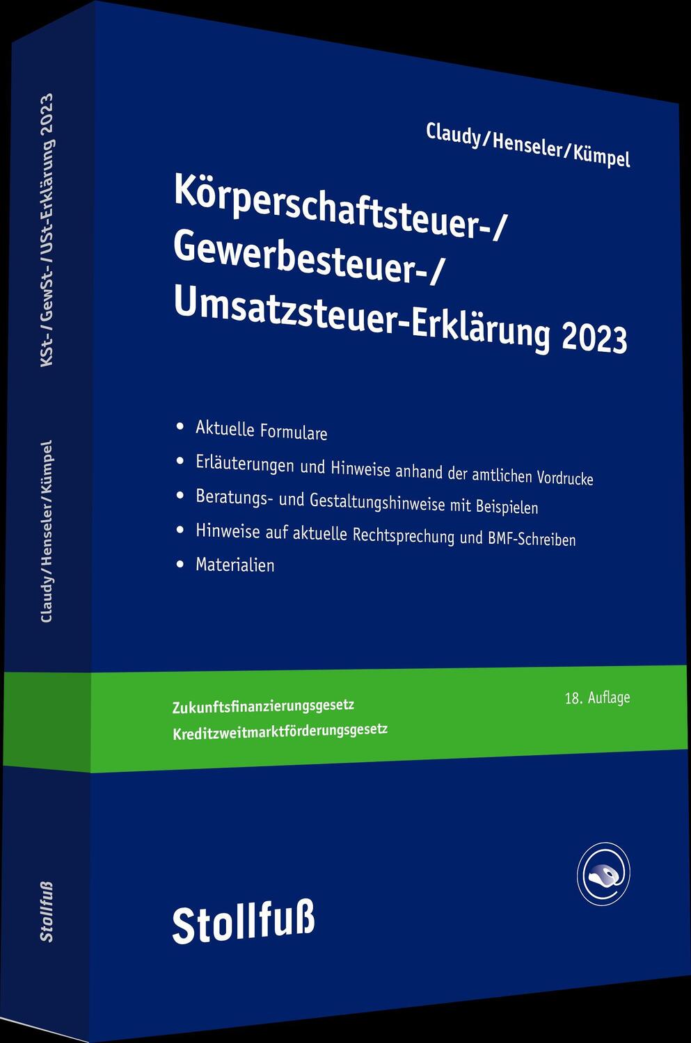 Cover: 9783083638230 | Körperschaftsteuer-, Gewerbesteuer-, Umsatzsteuer-Erklärung 2023