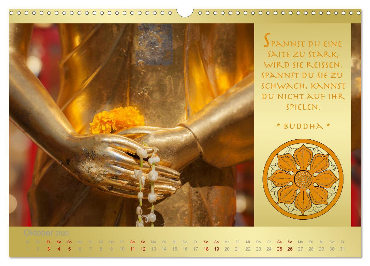 Bild: 9783435085880 | BUDDHA IM GLÜCK - Buddhistische Weisheiten (Wandkalender 2025 DIN...