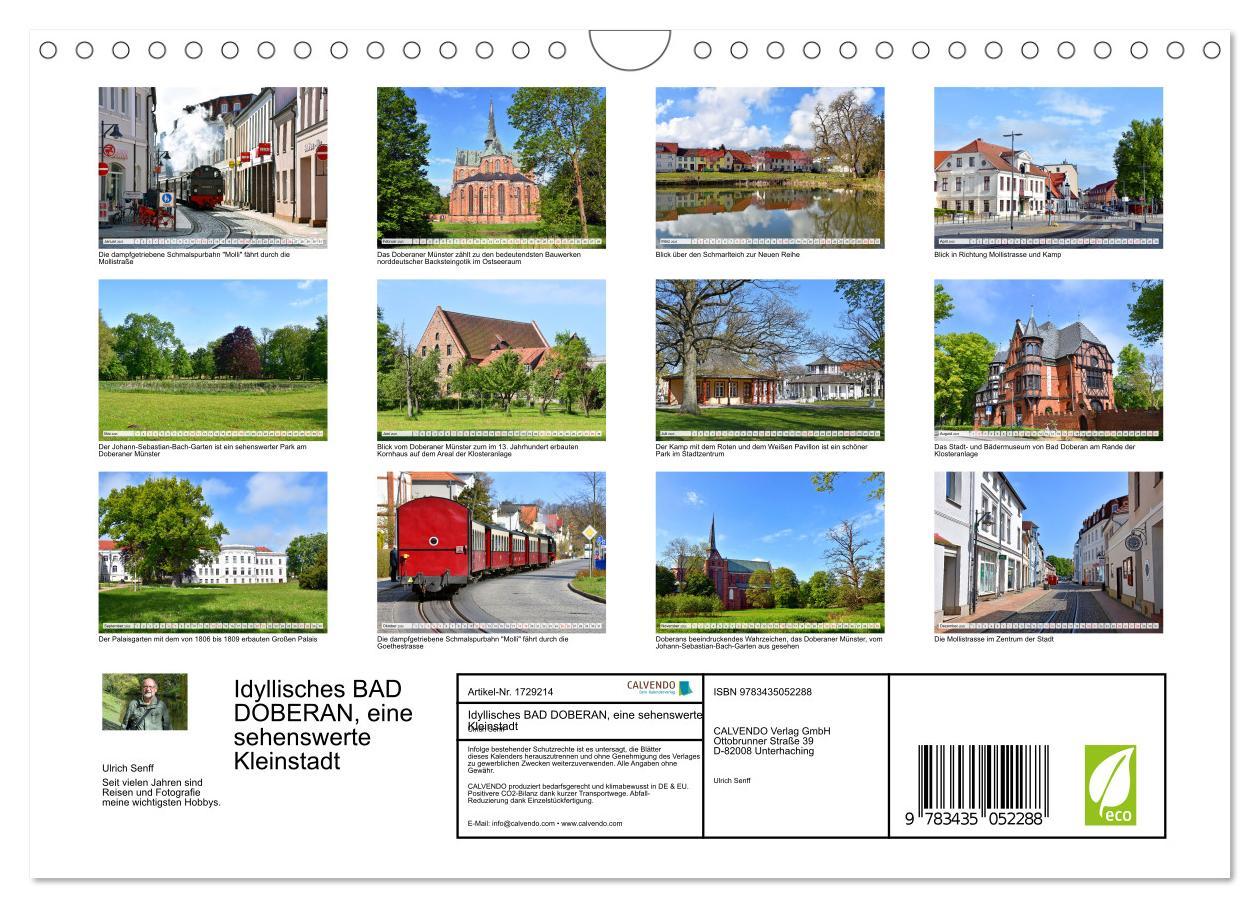 Bild: 9783435052288 | Idyllisches BAD DOBERAN, eine sehenswerte Kleinstadt (Wandkalender...