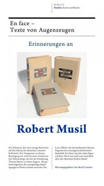 Cover: 9783907142530 | Erinnerungen an Robert Musil | Karl Corino | Taschenbuch | 280 S.