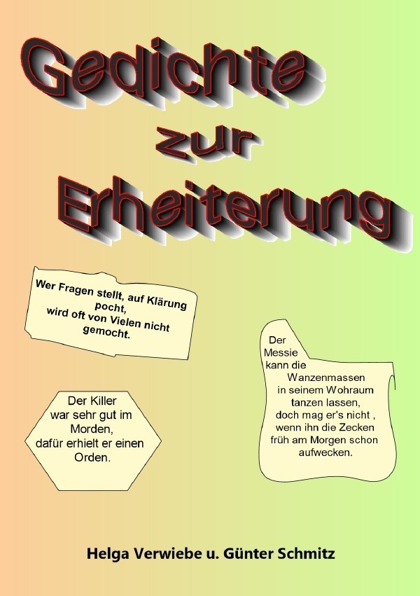 Cover: 9783748506805 | Gedichte zur Erheiterung | Günter Schmitz (u. a.) | Taschenbuch | 2019
