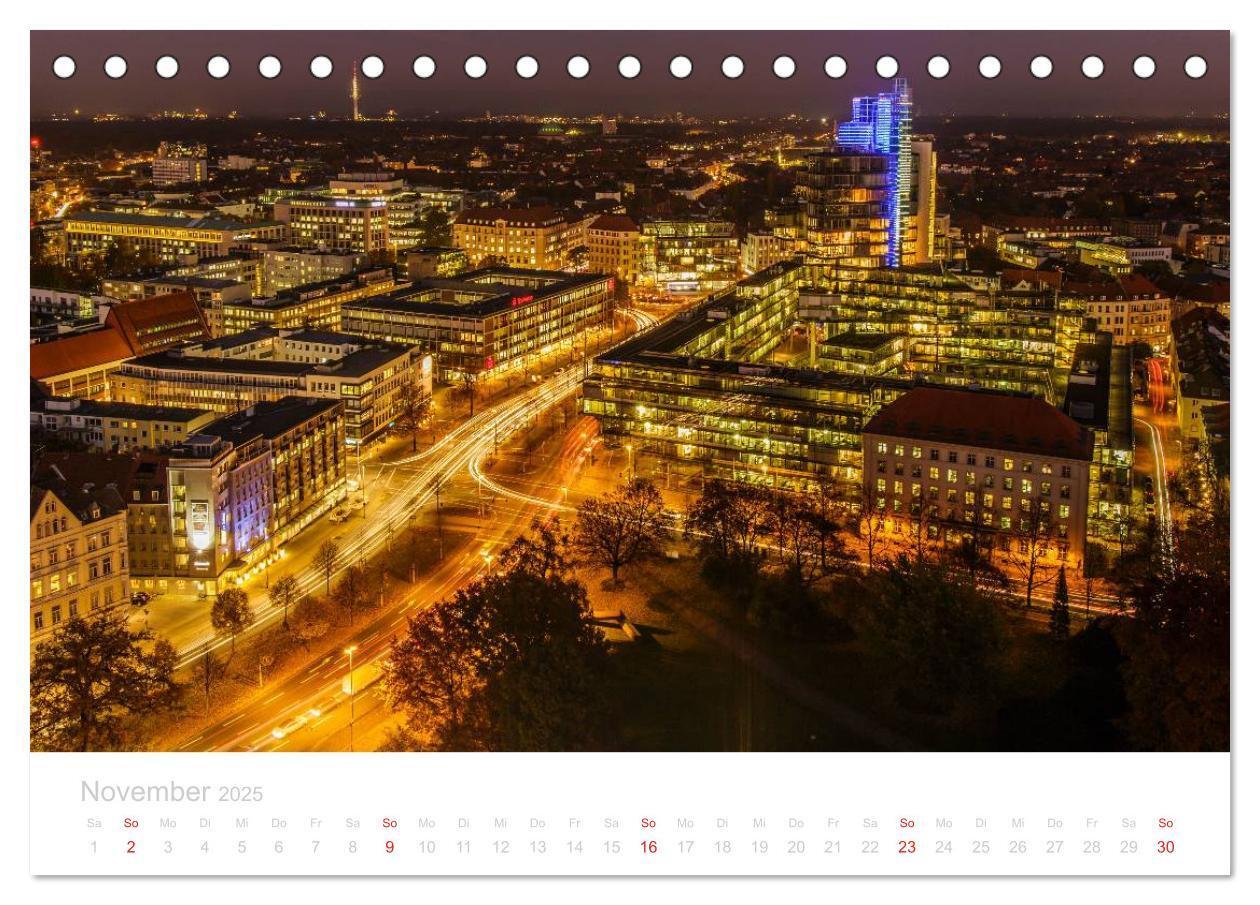 Bild: 9783435503261 | Hannover bei Nacht (Tischkalender 2025 DIN A5 quer), CALVENDO...