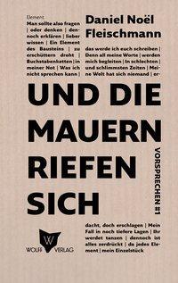 Cover: 9783941461161 | Und die Mauern riefen sich | Gedichte | Daniel Noel Fleischmann | Buch