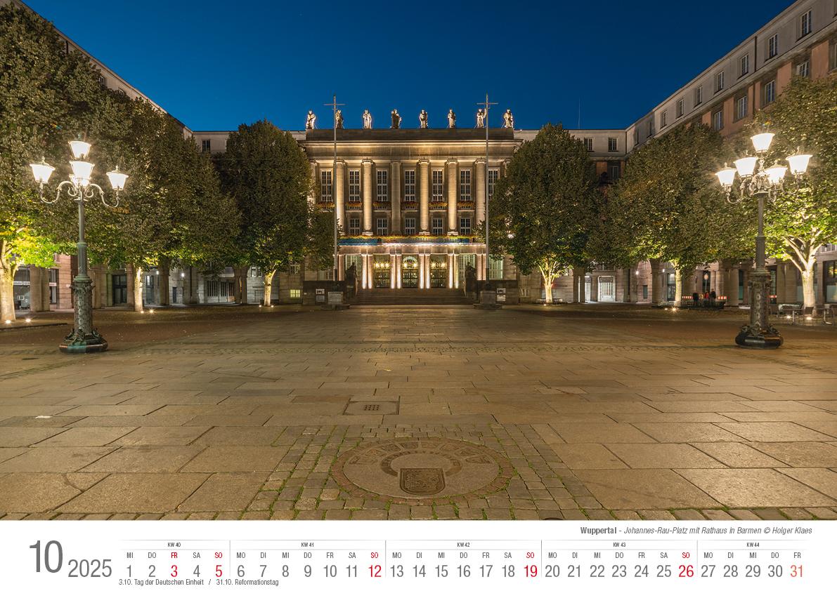 Bild: 9783965352278 | Wuppertal 2025 Bildkalender A3 Spiralbindung | Holger Klaes | Kalender