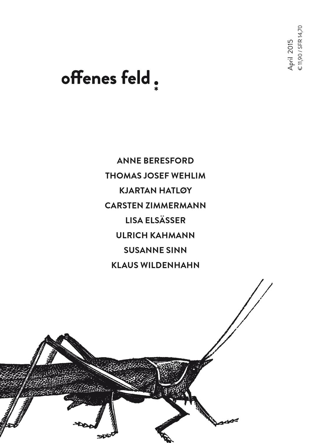 Cover: 9783734786013 | Offenes Feld Nr. 3 | Eine Literaturzeitschrift | V. | Taschenbuch