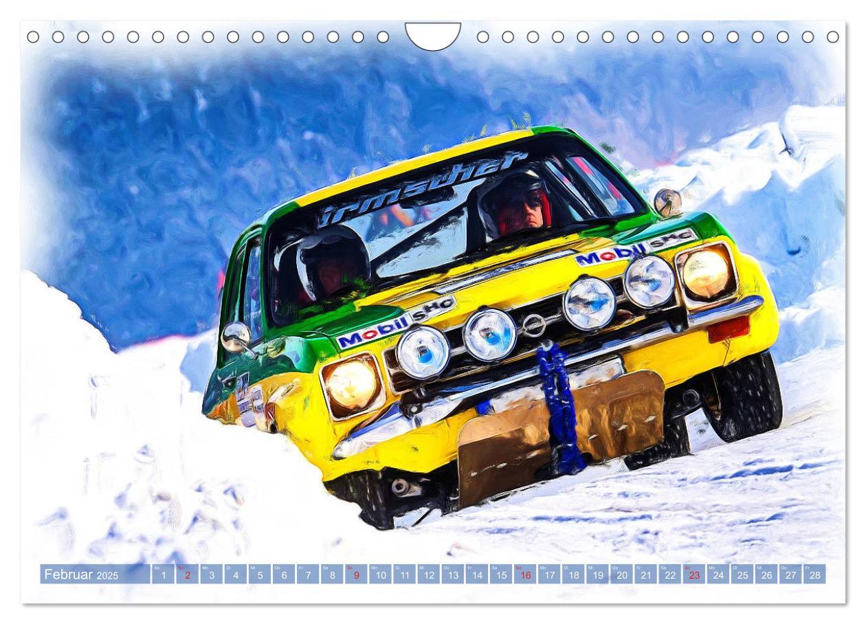 Bild: 9783435233762 | Rallye-Klassiker auf Eis (Wandkalender 2025 DIN A4 quer), CALVENDO...