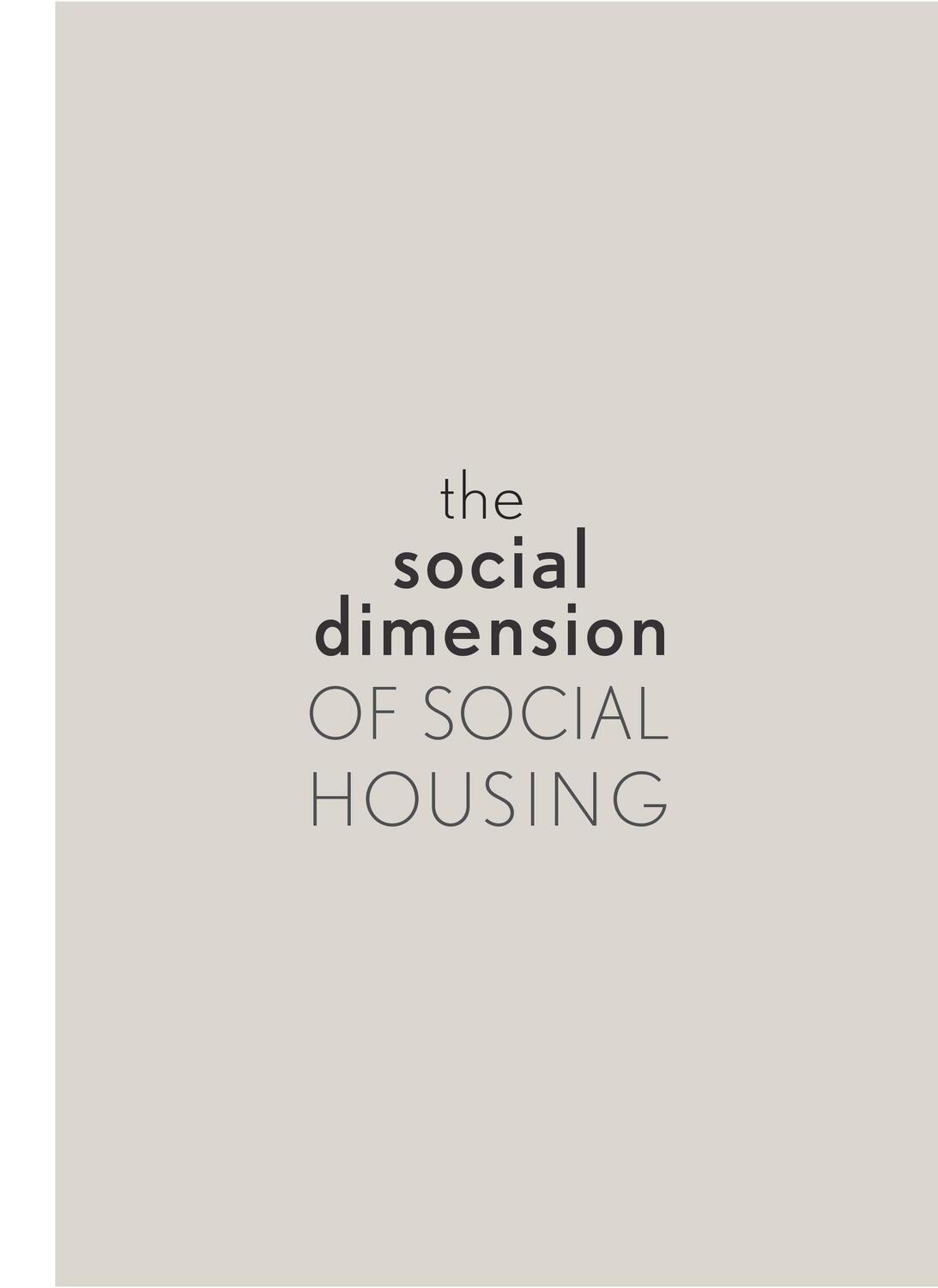 Cover: 9783959056533 | The Social Dimension of Social Housing | Simon Güntner (u. a.) | Buch