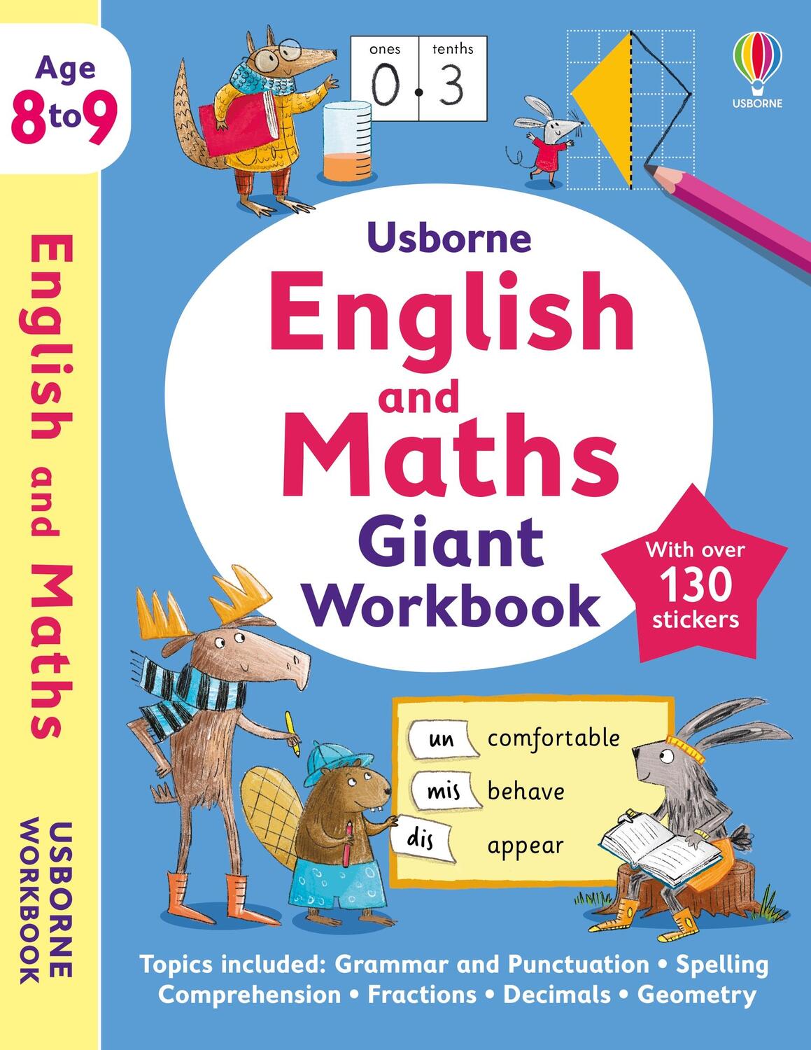 Cover: 9781805310013 | Usborne English and Maths Giant Workbook 8-9 | Usborne | Taschenbuch