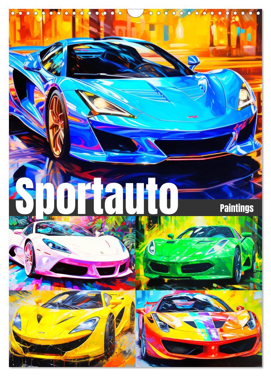 Cover: 9783435863266 | Sportauto Paintings (Wandkalender 2025 DIN A3 hoch), CALVENDO...