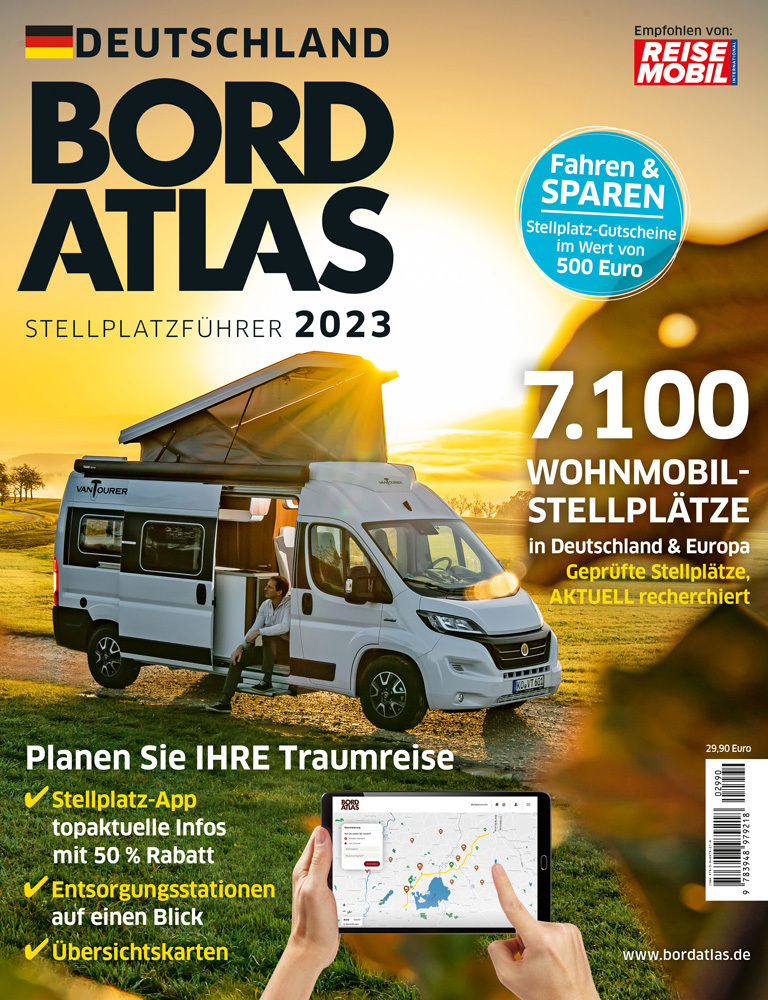 Cover: 9783948979218 | Bordatlas Stellplatzführer 2023, 2 Teile | Deutschland und Europa