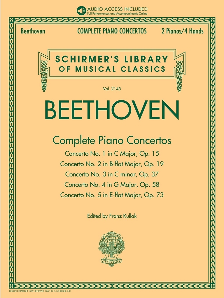 Cover: 840126913187 | Beethoven: Complete Piano Concertos | Ludwig van Beethoven | Piano