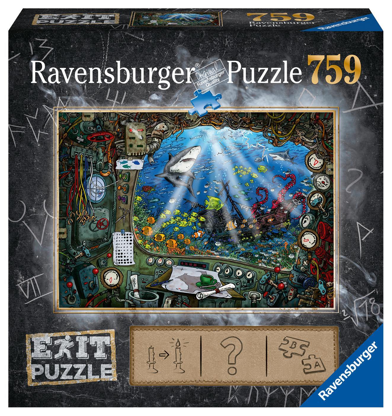 Cover: 4005556199532 | Exit 4 Im U-Boot - Puzzle 759 Teile | Puzzle meets Mystery | Spiel