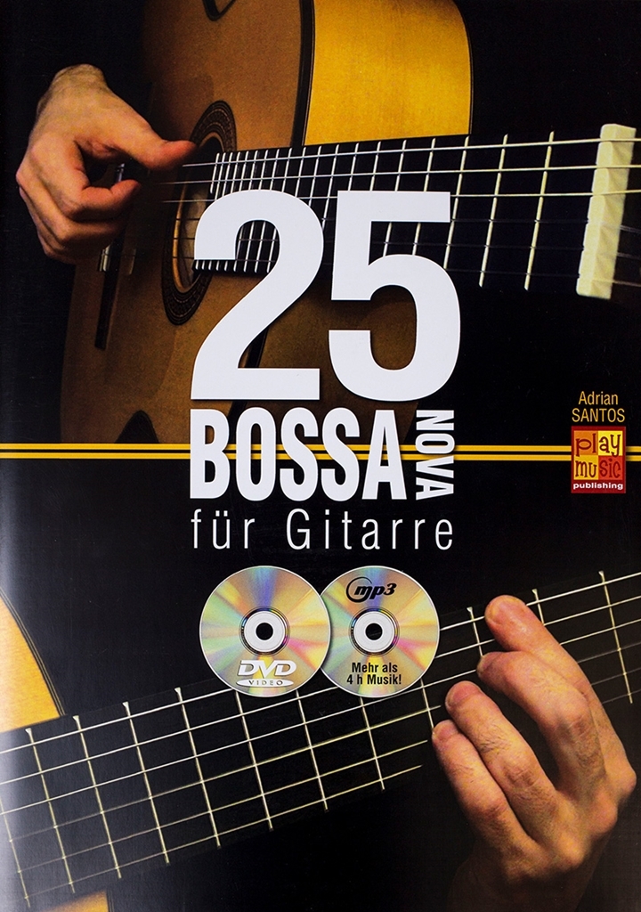 Cover: 9788850730155 | 25 Bossa Nova Fur Gitarre | Adrian Santos | Songbuch (Gitarre)