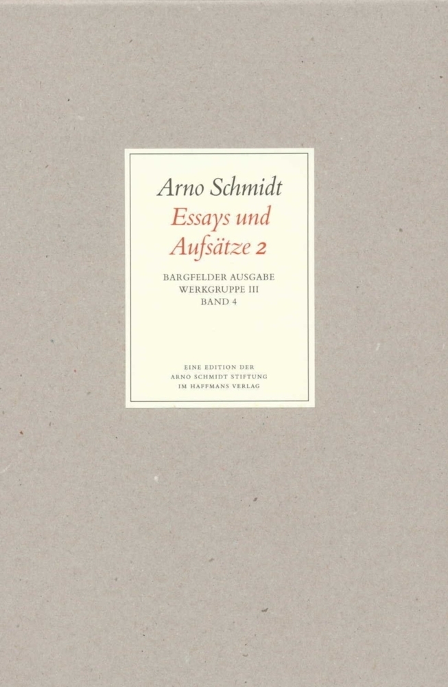 Cover: 9783518800324 | Essays und Aufsätze. Tl.2 | Arno Schmidt | Buch | 2001 | Haffmans