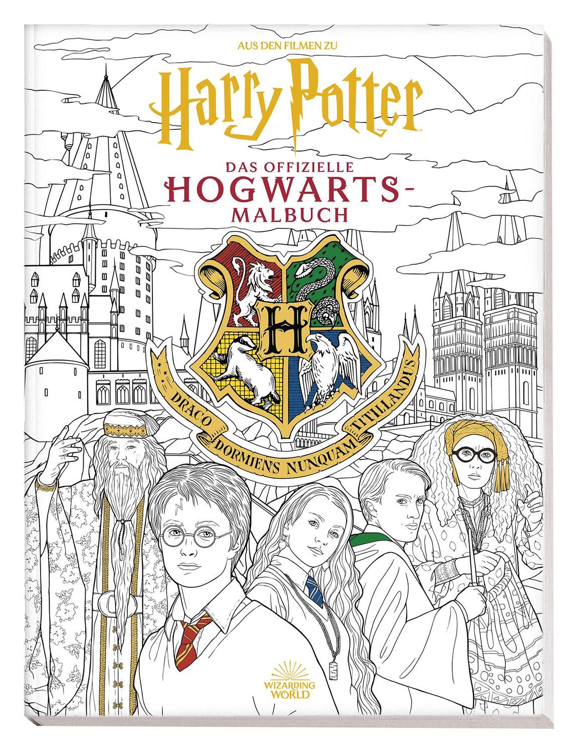 Cover: 9783833243066 | Aus den Filmen zu Harry Potter: Das offizielle Hogwarts-Malbuch | Buch