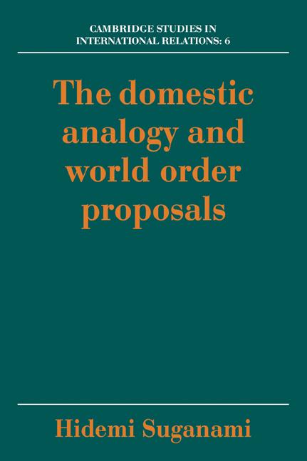 Cover: 9780521055055 | The Domestic Analogy and World Order Proposals | Hidemi Suganami