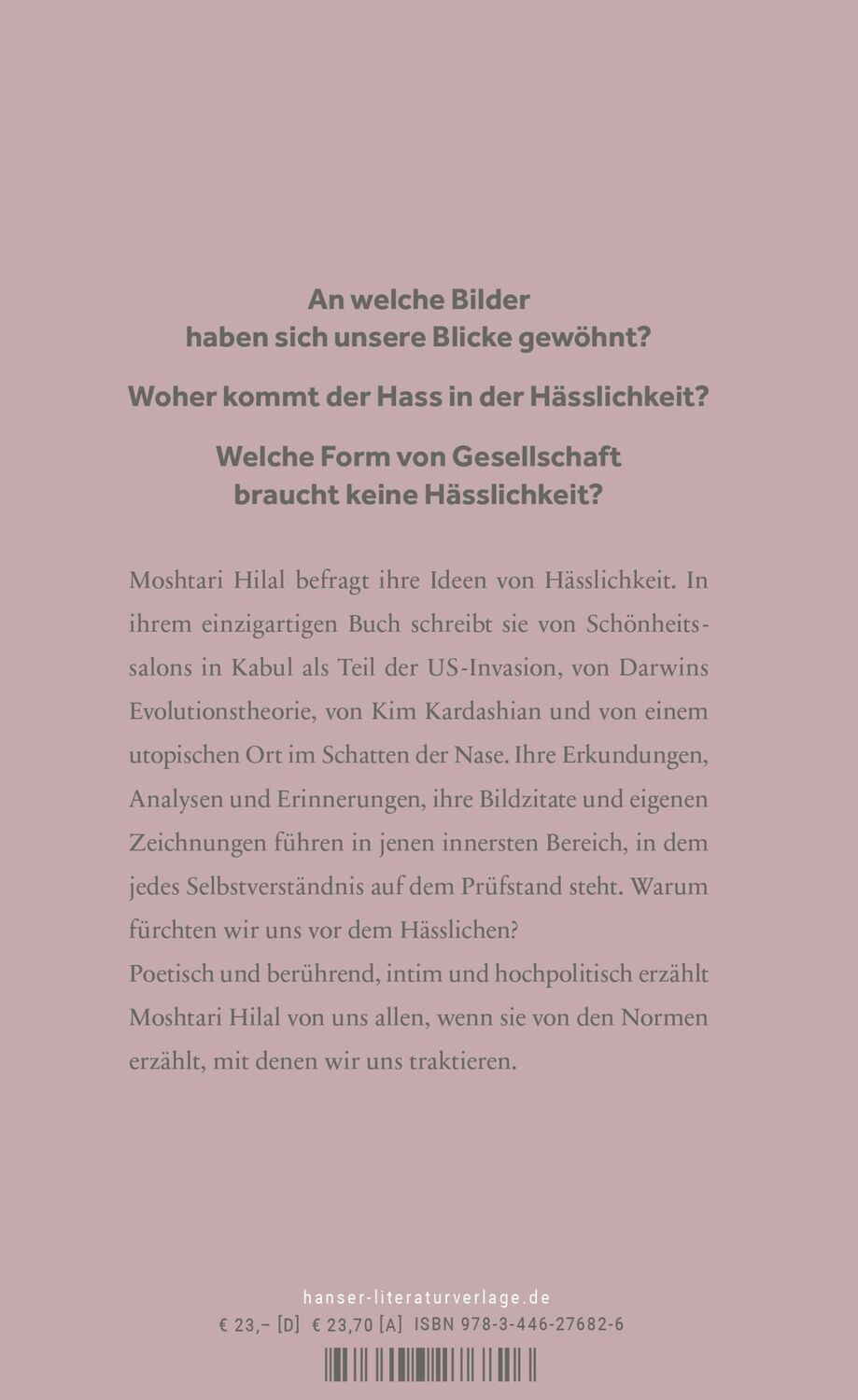 Bild: 9783446276826 | Hässlichkeit | Moshtari Hilal | Buch | 224 S. | Deutsch | 2023