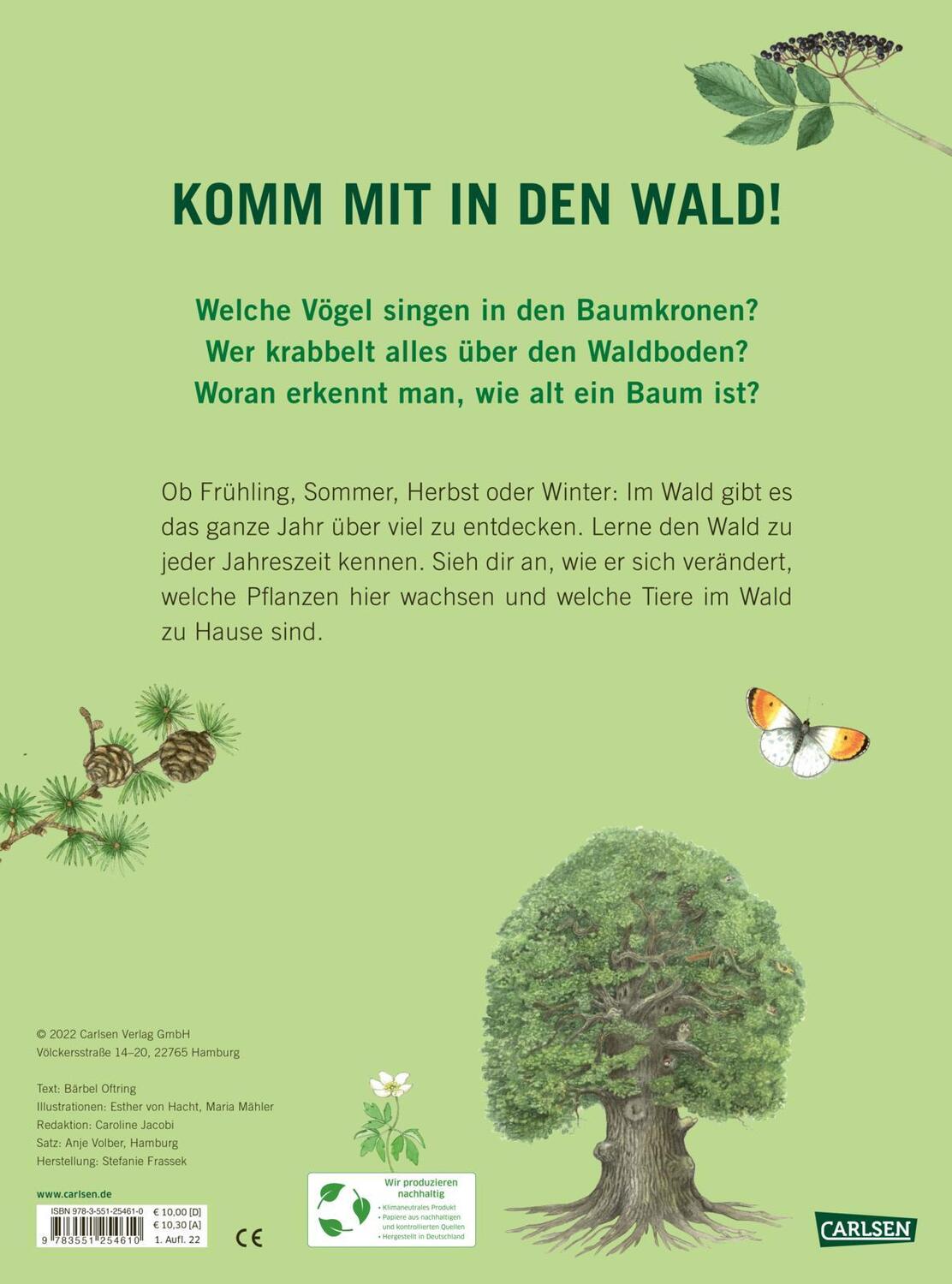 Rückseite: 9783551254610 | Im Wald | Bärbel Oftring | Buch | 18 S. | Deutsch | 2022 | Carlsen