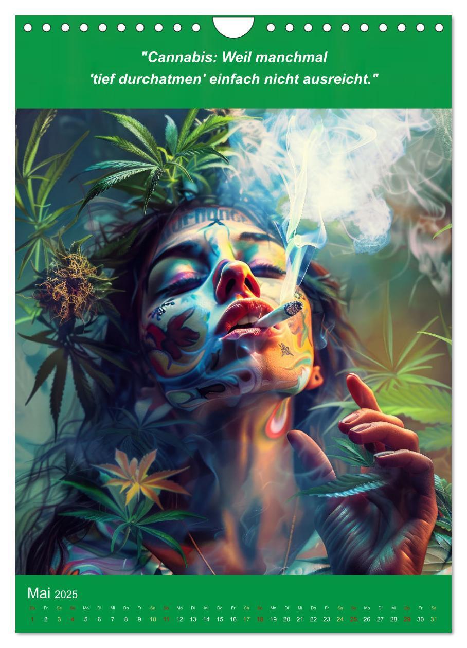 Bild: 9783435691517 | Der humoristische Cannabis Kalender (Wandkalender 2025 DIN A4...