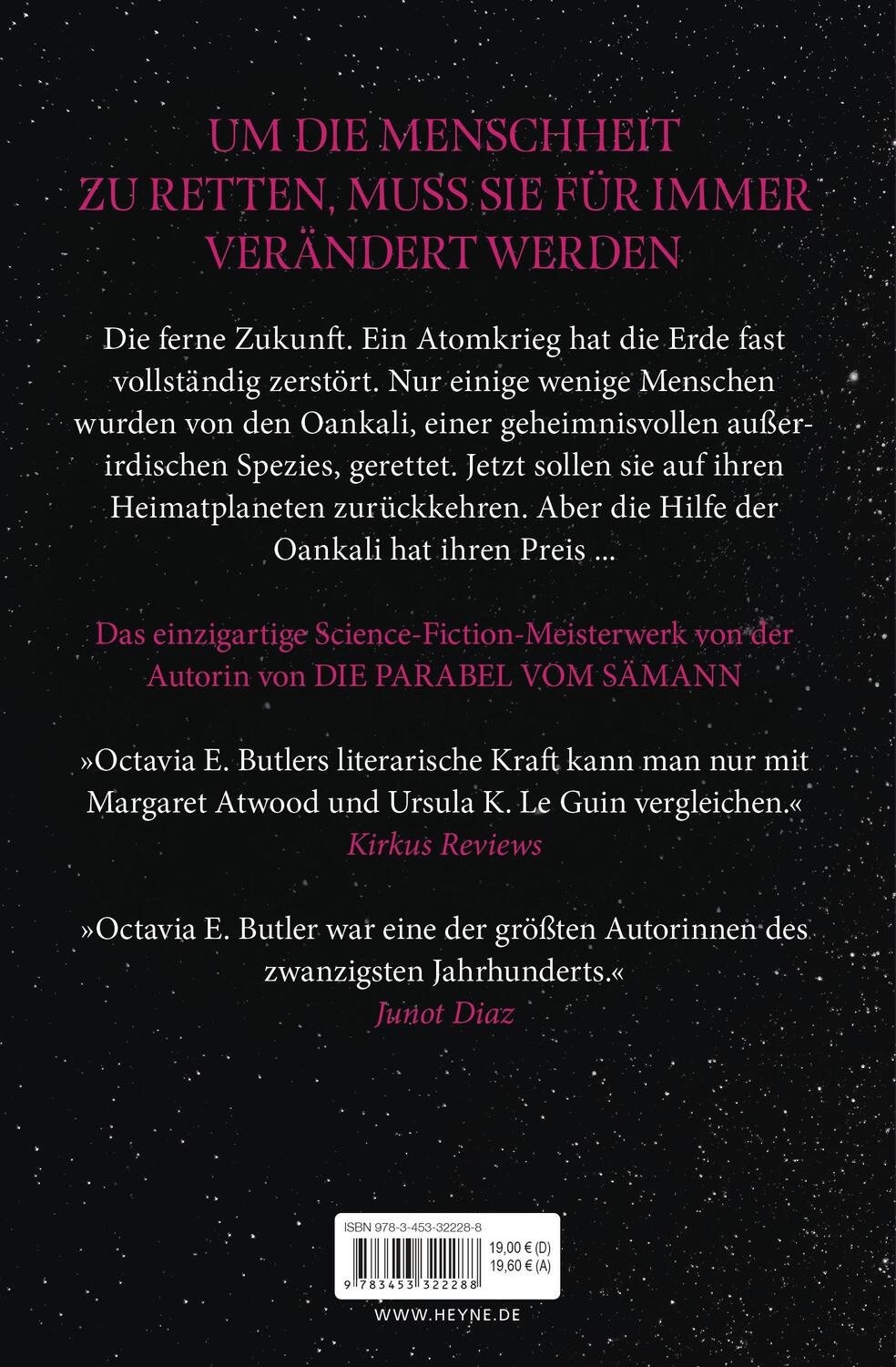 Bild: 9783453322288 | Xenogenesis | Das große Zukunftsepos | Octavia E. Butler | Taschenbuch