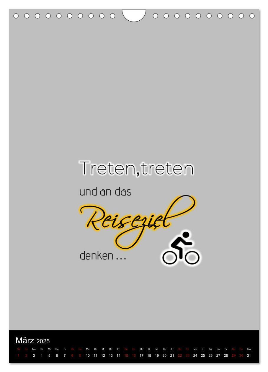 Bild: 9783435916955 | Markante, freche Sprüche rund ums Radfahren (Wandkalender 2025 DIN...