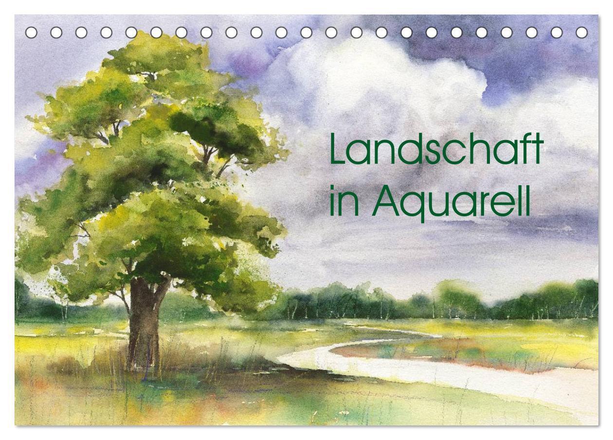 Cover: 9783675891388 | Landschaft in Aquarell (Tischkalender 2024 DIN A5 quer), CALVENDO...