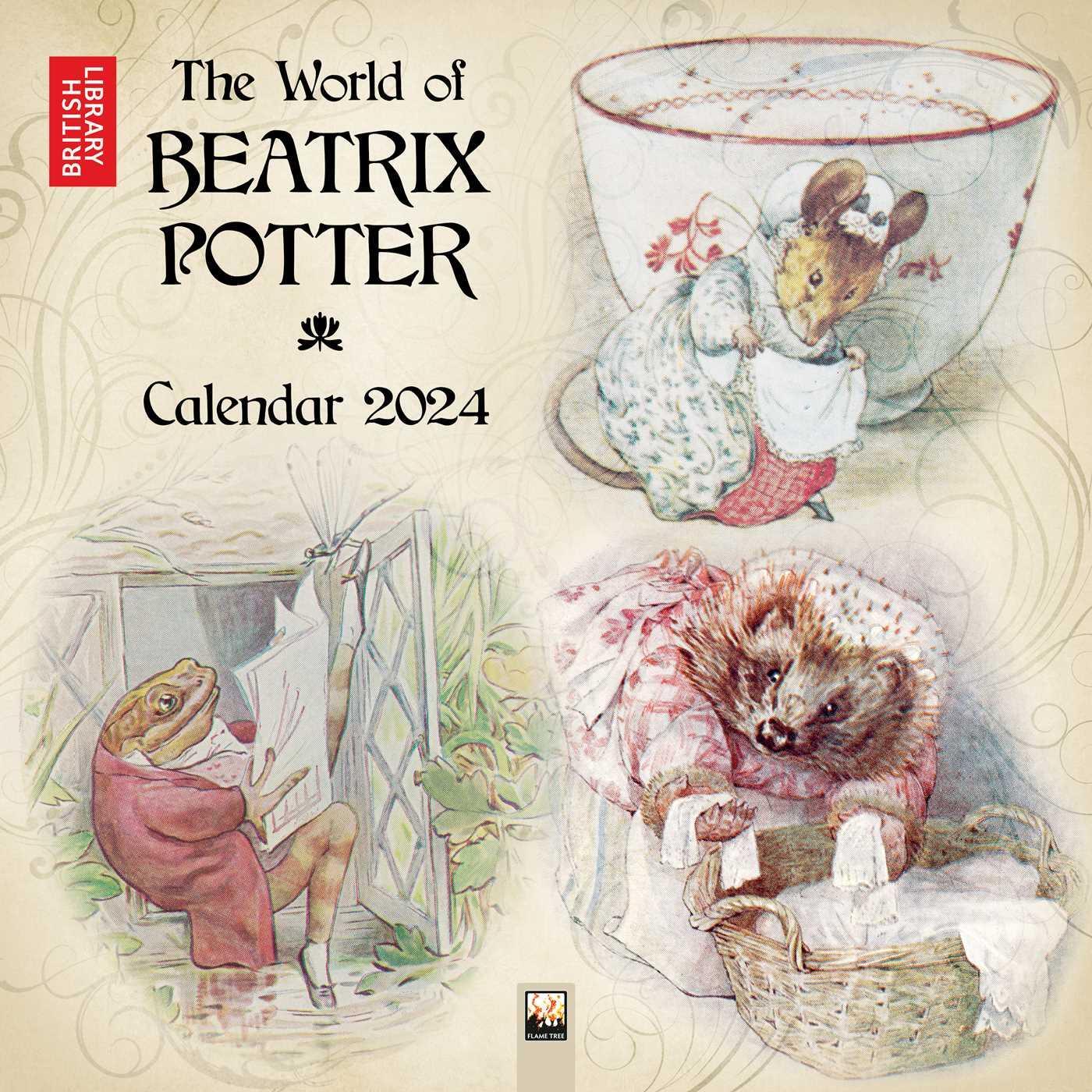 Cover: 9781804174272 | British Library: Beatrix Potter Wall Calendar 2024 (Art Calendar)