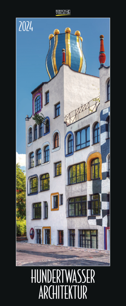 Cover: 9783731868484 | Hundertwasser Architektur 2024 | Korsch Verlag | Kalender | 14 S.