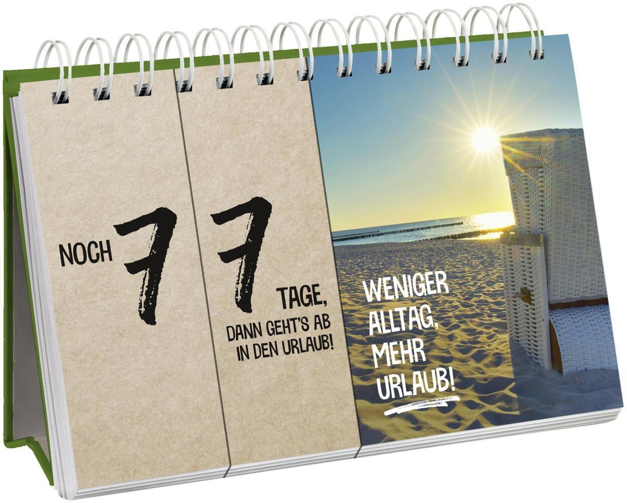 Bild: 9783848500291 | Mein Urlaubscountdown (Stil: Landkarte) | Groh Verlag | Taschenbuch