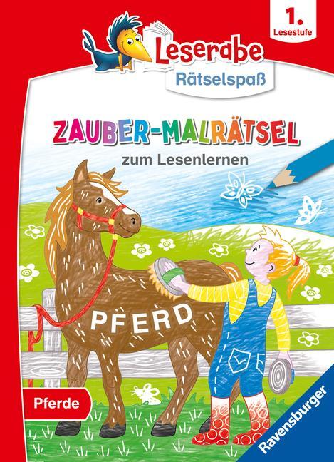 Cover: 9783473488896 | Ravensburger Leserabe Zauber-Malrätsel zum Lesenlernen: Pferde (1....