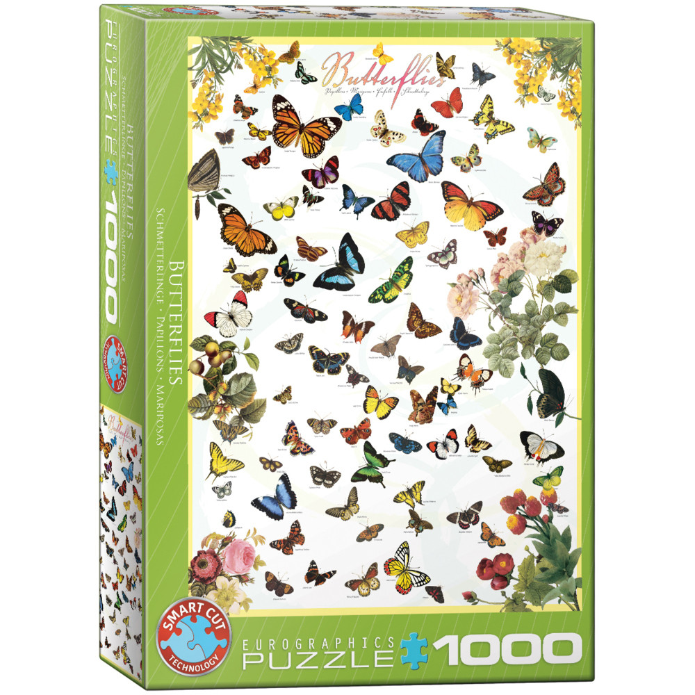 Cover: 628136600774 | Schmetterlinge (Puzzle) | Spiel | In Spielebox | 2021 | Eurographics