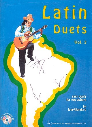 Cover: 9990051614176 | Latin Duets vol.2 (+CD) for 2 guitars | Joep Wanders