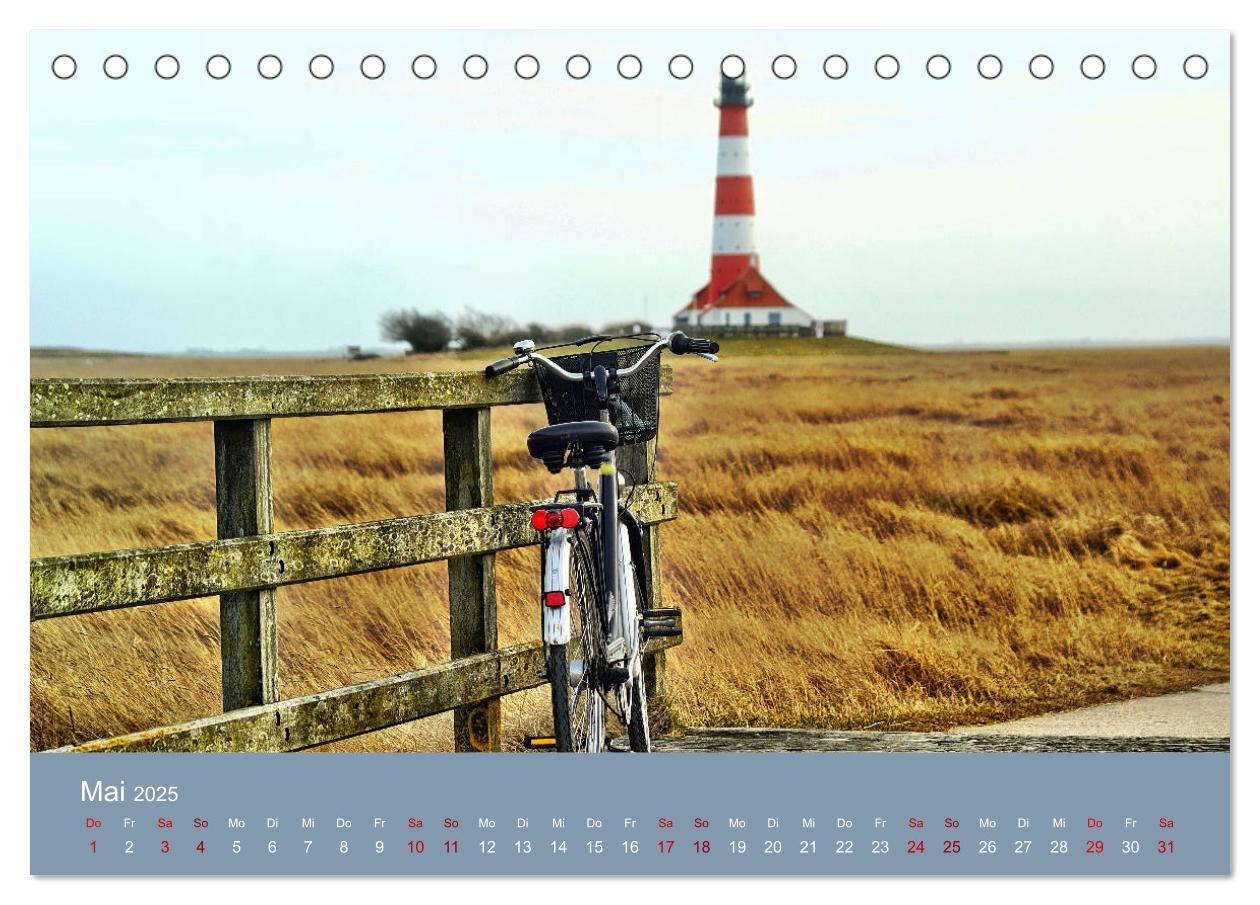 Bild: 9783435453474 | Westerhever (Tischkalender 2025 DIN A5 quer), CALVENDO Monatskalender