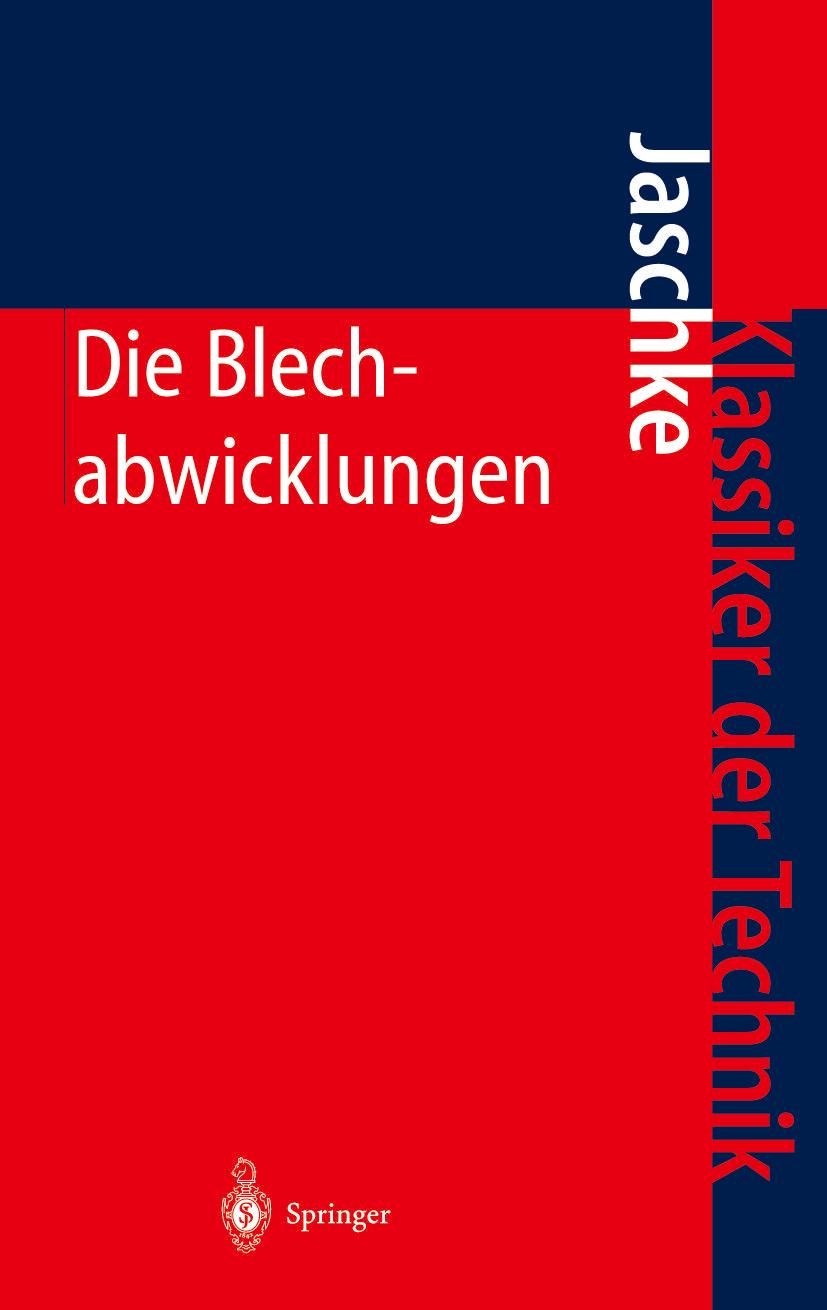 Cover: 9783642625015 | Die Blechabwicklungen | Johann Jaschke | Taschenbuch | vii | Deutsch