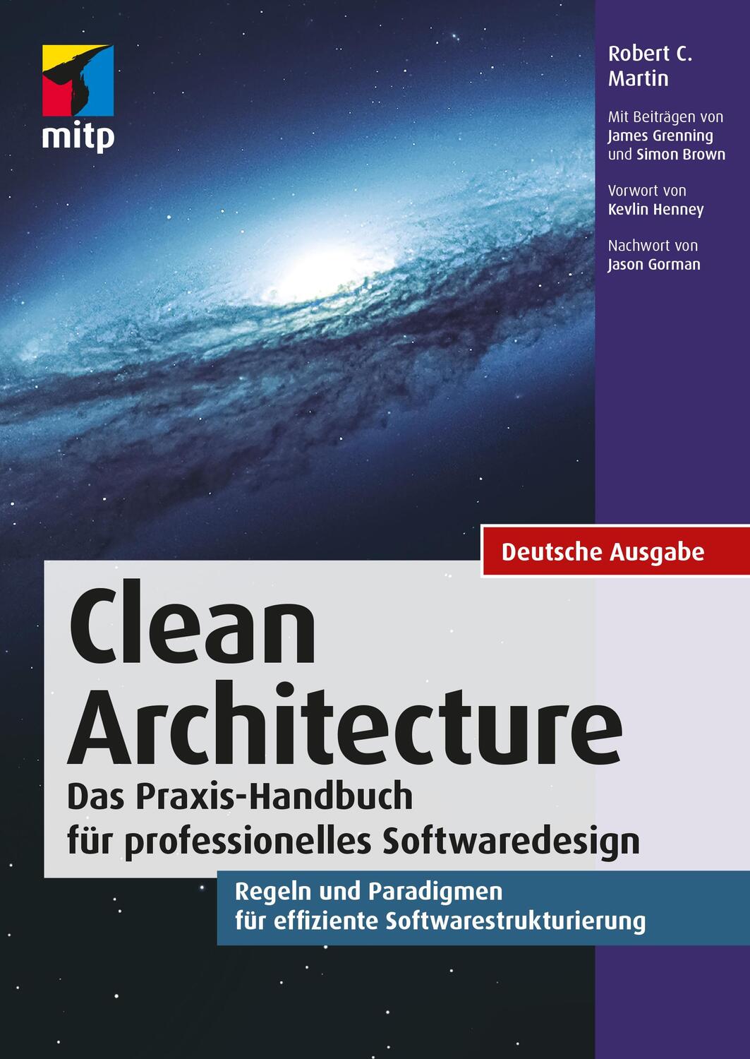 Cover: 9783958457249 | Clean Architecture | Robert C. Martin | Taschenbuch | 373 S. | Deutsch