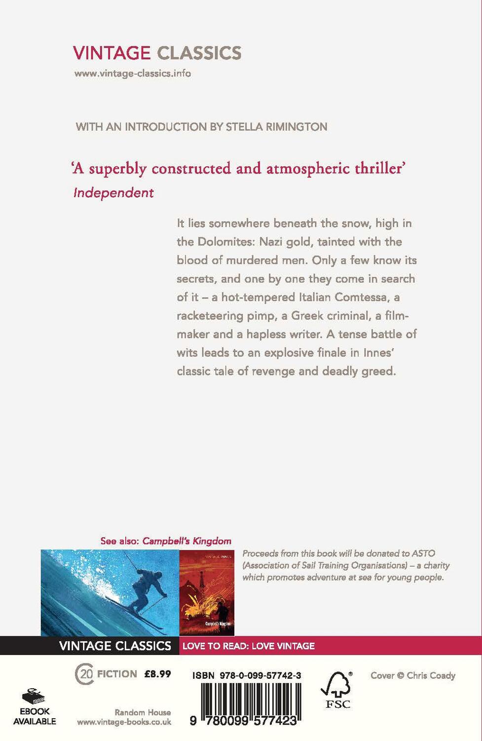Rückseite: 9780099577423 | The Lonely Skier | Hammond Innes | Taschenbuch | Englisch | 2013