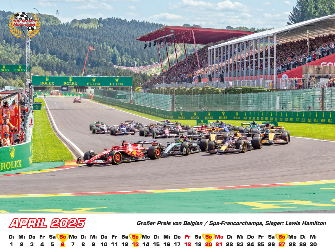 Bild: 9783948794675 | Formel 1 Kalender 2025 | Frank Pommer | Kalender | Deutsch | 2025