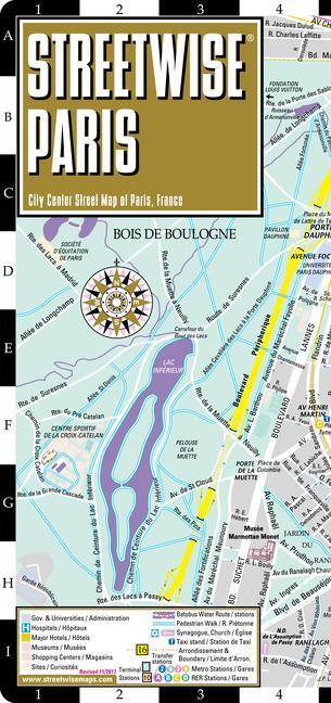 Cover: 9782067229785 | Streetwise Paris Map - Laminated City Center Street Map of Paris,...