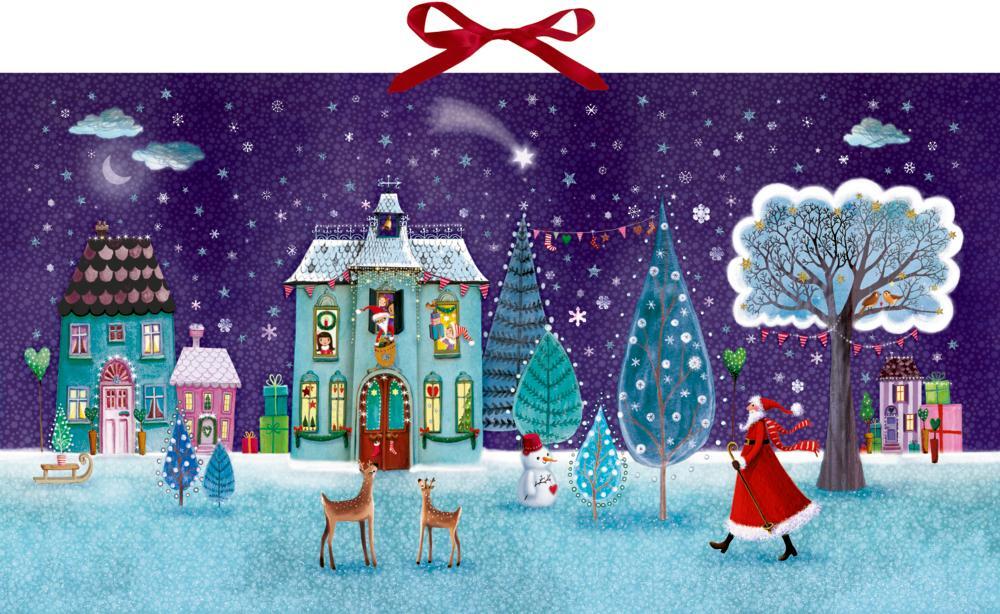 Cover: 4050003722450 | Wandkalender - Zauberhafte Weihnachtszeit | Kalender | 1 S. | Deutsch