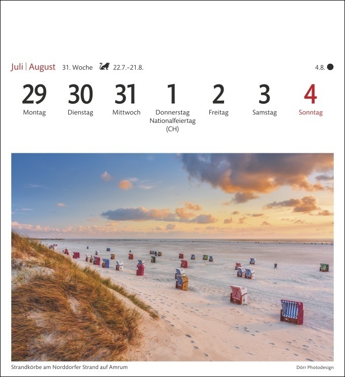 Bild: 9783840031540 | Nordseeküste Sehnsuchtskalender 2024. Reise-Kalender mit 53...