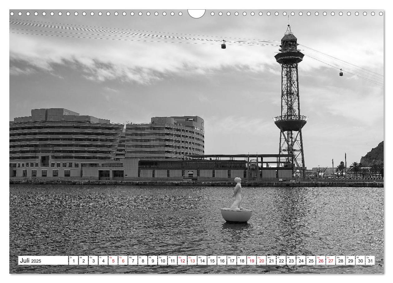 Bild: 9783435680795 | Barcelona Schwarz / Weiß Impressionen (Wandkalender 2025 DIN A3...