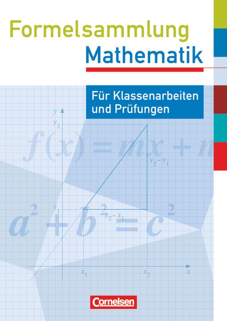 Cover: 9783060757817 | Formelsammlungen Sekundarstufe I. Prüfungseinleger Mathematik. 5er...