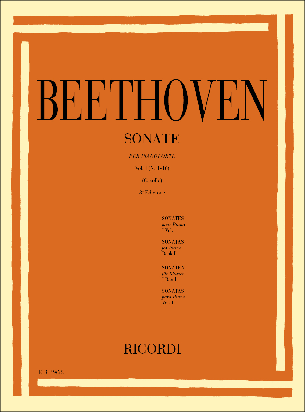 Cover: 9790041824529 | 32 Sonate Per Pianoforte | Ludwig van Beethoven | Partitur | 1978