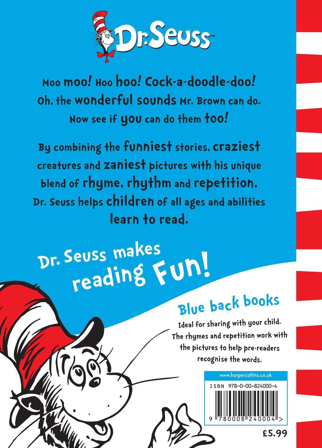 Rückseite: 9780008240004 | Mr. Brown Can Moo! Can You? | Seuss | Taschenbuch | Englisch | 2018