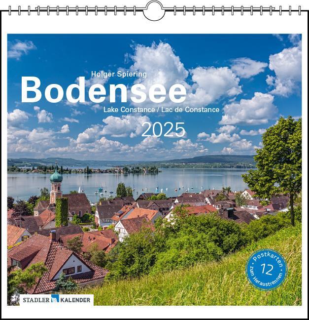 Cover: 9783861924098 | Bodensee 2025 | Postkarten-Tischkalender | Kalender | Spiralbindung
